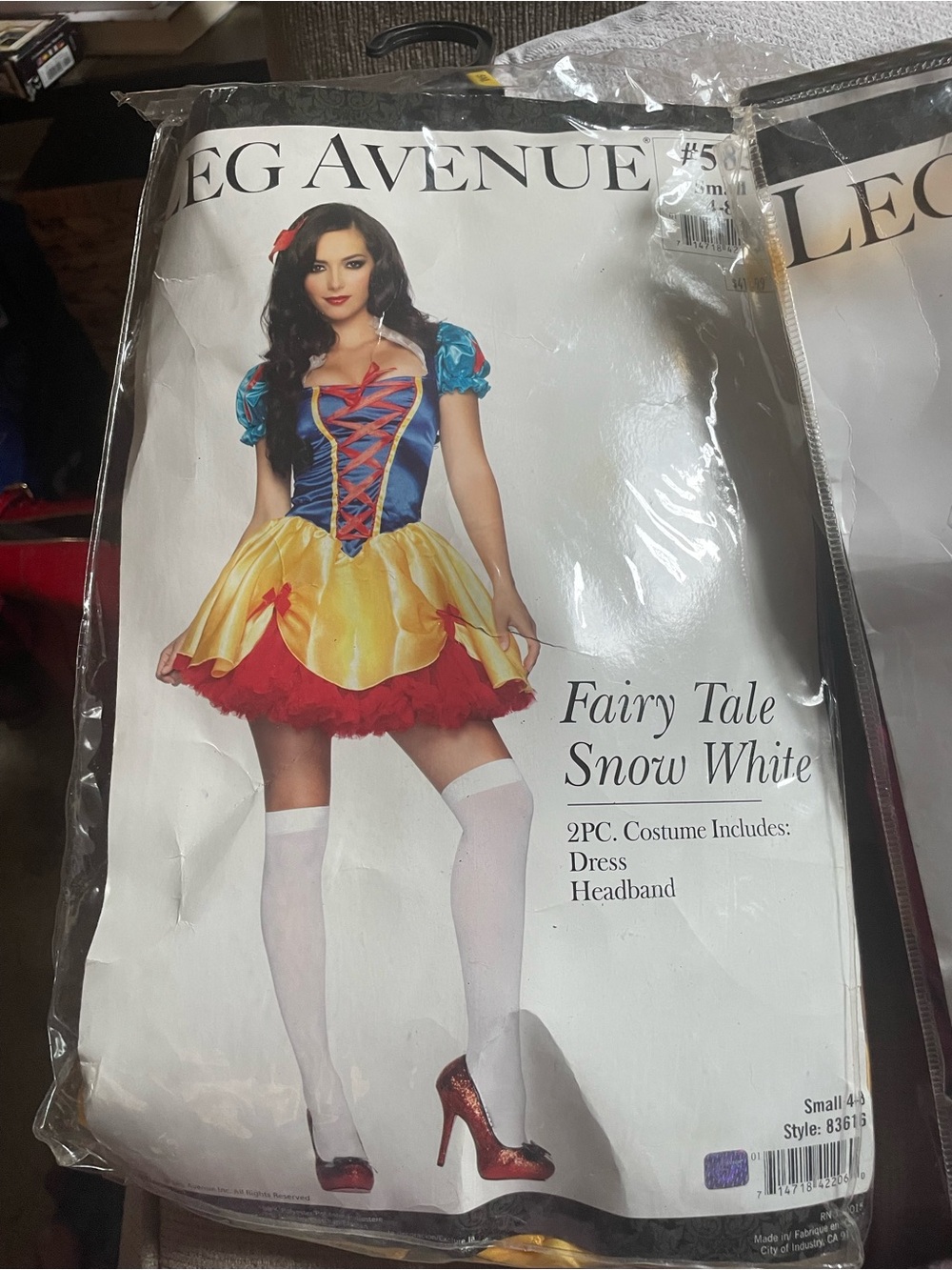 Leg Avenue Red, Purple, White Crystal Ball Gypsy Costume - Picture 2 of 2